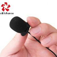 【2020】3.5mm Mini Studio Speech Mic Microphone Clip On Lapel For Loudspeaker w Clip for PC Desktop Notebook