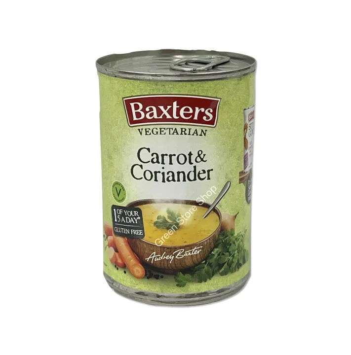 Baxters Vegetarian Carrot&Coriander Soup 400g.(Gluten Free) ( ซุปแครอท