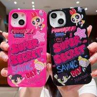 -below59 shop- เคสโทรศัพท์สกรีนลายPowerpuff Girls น่ารัก นิ่ม กันกระแทก สำหรับรุ่น13/12/14 Plus Pro Max 8/7 Plus X/XR ทุกรุ่น #5055