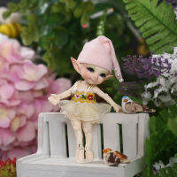 (ร้อน) จัดส่งฟรี fairyland FL ภาพรวมตุ๊กตา BJD 113สีชมพูยิ้มเอลฟ์ของเล่น