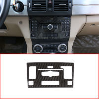 สำหรับ Benz GLK Class X204 2010-2012คาร์บอนไฟเบอร์ ABS คอนโซลกลาง CD ตกแต่งกรอบรถอุปกรณ์เสริม