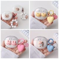 【hot sale】 ✷ C02 For OPPO Enco Air 2 /play/2Pro/R/X2 Case Cute Bear / Cartoon Animal Cover Silicone Transparent Earphone Cover with Keychain