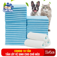 Combo 10 tấm lót vệ sinh cho chó mèo Kún Miu kích cỡ 33x45cm thumbnail