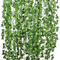 【cw】3Pcs 2.1m Fake Vines Fake Ivy Leaves Artificial Ivy Garland Greenery Vines for Wedding Decor Aesthetic Silk Ivy Vines Wall Decor