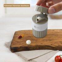 （QIQI tool） 4 In 14 LayerTablet GrinderPill Cutter Medicine Splitter BoxCrusherPill Case