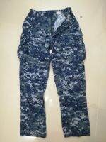 03USNAVYกางเกงทหาร ขนาดM- L เอว 31-35นิ้วTROUSER WORKING NAVY DIGITAL ลายพรางดิจิตอลNAVYBLUEน้ำเงินผ้า50/50us