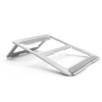 【firm】ที่วางแล็ปท็อปอลูมิเนียมอัลลอยด์ที่วางแท็บเล็ตแบบพับได้ Metal Computer Cooling Bracket MountGrey