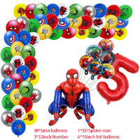 Super Hero Birthday Party ตกแต่ง Spiderman Iron Man Hulk บอลลูนถ่ายภาพฉากหลัง Baby Shower Party Supplies-Fenpier