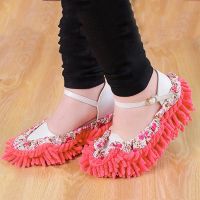 ♚♦ Vacuum Cleaners Mop Slippers Slip-on Shoe Covers Cleaning Shoes Reusable Microfiber Foot Socks Floor Cleaning Tools Dust Slipper