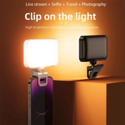 Selfie Light Clip-On LED Light สำหรับศัพท์แล็ปท็อปแท็บเล็ตคอมพิวเตอร์ศัพท์ Light สำหรับ Selfie Video Conference Zoom การถ่ายภาพแต่งหน้า