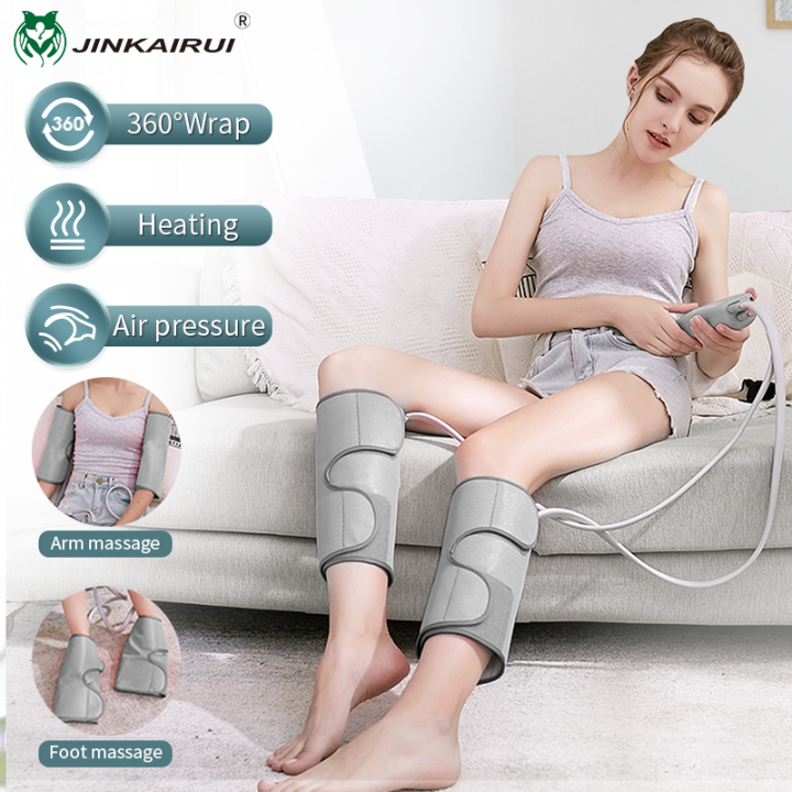 jinkairui-นวดขา-ถุงลมนิรภัยนวดนวดประคบร้อน-leg-massager-เครื่องนวดถุงลมเพื่อเรียวขาสวย-ใช้ได้ทั้งขาและแขน-ผ่อนคลายความปวดเมื่อย