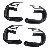 2X for Hyundai Tucson 2021 2022 Car Steering Wheel Button Cover Trim Frame Decoration Sticker Accessories,Carbon Fiber