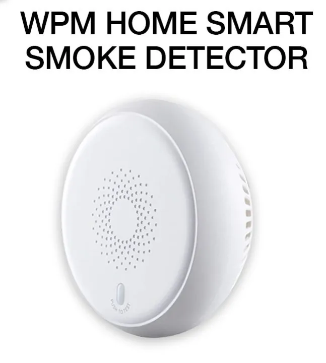 【ready Stock】wpm Home Tuya Zigbee 30 Wireless Smoke Detector Alarm Smart Home Security Wifi 7849