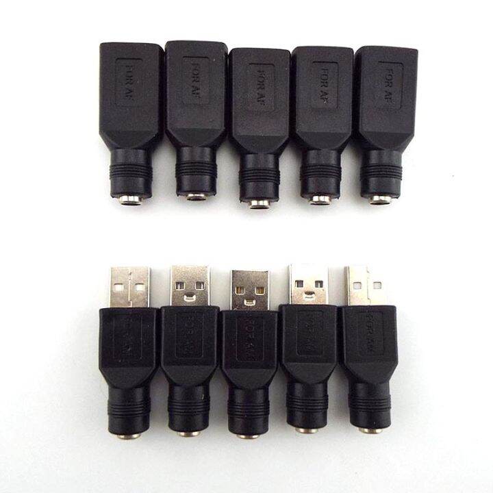 5V USB 2.0 Type A to DC Power Jack Interface Conversion Female Plug ...