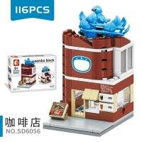 Sembo Mini City Street Store บล็อกตัวต่อ Chinatown Series ของเล่นอิฐเพื่อการศึกษาสำหรับเด็ก