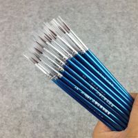 10Pcs/Lot Watercolor Gouache Paint Brushes Different Size Round Pointed Tip Nylon Hair Painting Brush Set Art Supplies