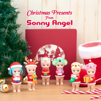 Sonny Angel Christmas Presents Series ตัวเลขการกระทำน่ารัก Blind Mystery แฟชั่นตุ๊กตาตกแต่งของเล่นสำหรับ Surprise Gift
