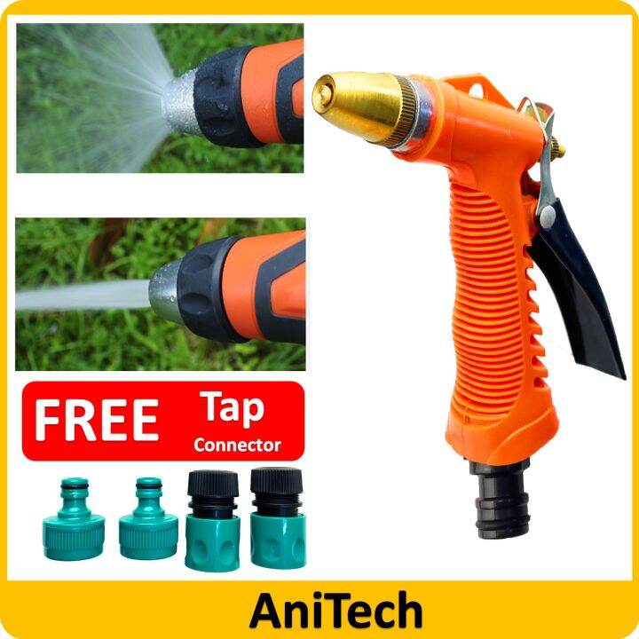 ANITECH High Pressure Garden Hose nozzles Set Garden Water Gun For