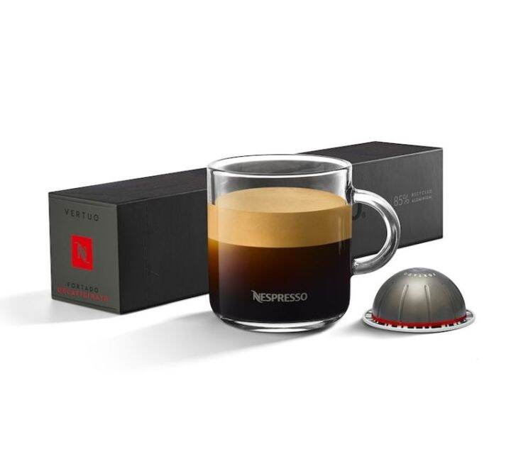 NESPRESSO Vertuo FORTADO DECAFFEINATO GRAN LUNGO Coffee Capsule เนสเพรส