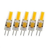 【CC】✑✕  5Pcs Dimmable G4 Lamp 12V COB SMD Chandelier Candle Replace 30W Halogenn Bulb