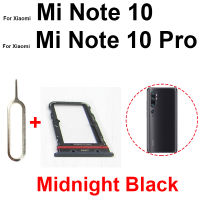 ซิมการ์ดถาดใส่ซิมขาตั้งสำหรับ Xiaomi Mi Note 10 Note 10 Pro Mi Note 10 Lite ซิมเครื่องอ่านการ์ดอะไหล่อะแดปเตอร์ชิ้นส่วนพร้อมขา