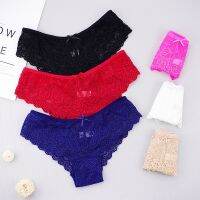 Clarissali Panties Briefs Female Hollow Out Low Cut Panty Breathable Bow Wholesale