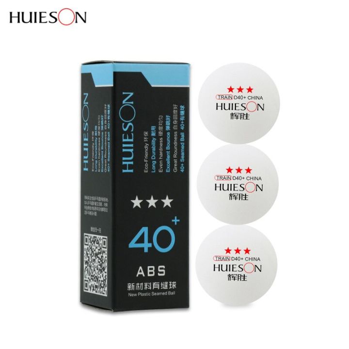 huieson-ไม้ปิงปอง3ชิ้น-แพ็ค-พลาสติกปิงปองลูกปิงปอง40-มม-วัสดุใหม่ดาว3ดาวอุปกรณ์เทนนิสลูกปิงปอง