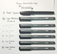 Copic Multiliner black ink waterproof ปากกาตัดเส้น กันน้ำ สีดำ มีหลายหัวให้เลือก