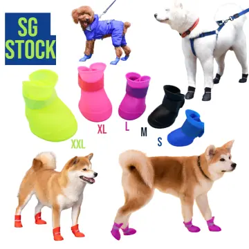 Waterproof Dog Puppy Shoes Rain Shoes for Small Medium Dogs Rubber
