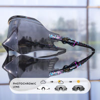 Kapvoe Photochromic ขี่จักรยานแว่นตาภูเขาถนนจักรยานแว่นตากีฬาผู้หญิงแว่นกันแดดขี่แว่นตาแว่นตารอบแว่นกันแดด