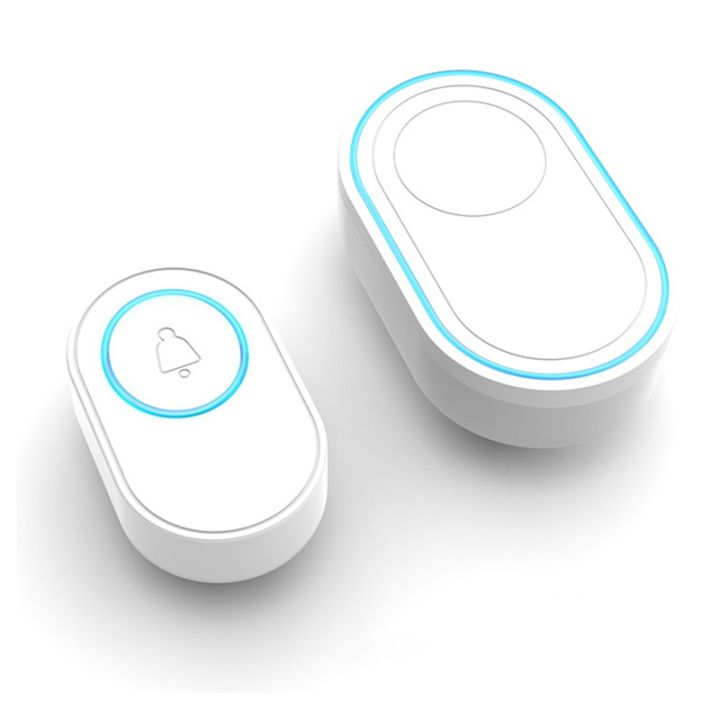 intelligent-doorbell-wireless-doorbell-waterproof-smart-doorbell-home-welcome-doorbell-remote-smart-door-bell-chime-eu-plug-1receiver-1button