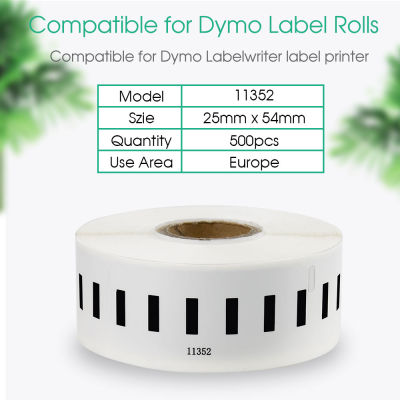3ชิ้นฉลากสีขาวม้วนกระดาษสำหรับ DYMO ฉลากม้วน99010 99012 99014 11352 11354 11355สำหรับ DYMO labelwriter 450 450เทอร์โบเครื่องพิมพ์