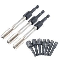 One Pcs Screw Tap Tapping Chuck Socket Bit 1/4 quot; Hex Shank Electric Socket Head Tap Drill Set Hand Tool M4 M5 M6 M8 M10 M12 M14