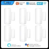 【LZ】▪▽  Tuya Smart Home WIFI Door Sensor Magnetic Alarm Detector Independent Security Protection Work With Alexa Google Home Assistant