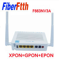 GPON EPON ONU เดิม F663NV3A 1GE + 3FE + 1TEL + 1USB + ไวไฟเวอร์ชันภาษาอังกฤษเราเตอร์เครือข่ายไฟเบอร์โมเด็ม XPON Second-hand