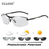 CLLOIO ที่มีคุณภาพสูง Photochromic แว่นกันแดดผู้ชายขับรถ P Olarized อาทิตย์แว่นตาชายวันคืนวิสัยทัศน์ขับรถกิ้งก่าแว่นตา