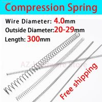 △ Compressed Spring Pressure Spring Wire Diameter 4.0mm Outer Diameter 20mm-29mm Length 300mm Release Spring Return Spring 1 Pcs