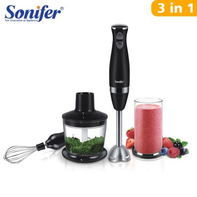 Stainless Steel Hand Blender 3 In 1 Immersion Electric Food Mixer With Bowl Kitchen Vegetable Meat Grinder Chopper Whisk Sonifer