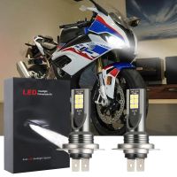 สำหรับ BMW S1000RR 2010-2017 2018 S1000XR (ไฟหน้า)-หลอดไฟหน้า LED 6000K 12V-32V สีขาวสว่างจำนวน2