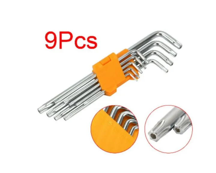 9 PIECES TORX ALLEN KEY WRENCH SET 9 (T10 T50) Lazada