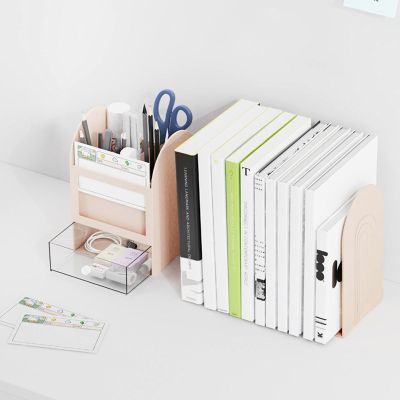 Desk Book Stand Desktop Multifunctional Student Book Stand Creative Simple Office Study Room Storage Book Clip Bookcase Gifts