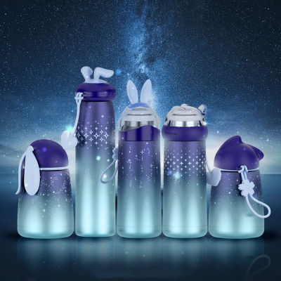 Stainless Steel Thermos Cup Vacuum Lightning Rabbit Cartoon Portable Travel Water Bottle Thermos Mug Gift Multi-Style Trendy