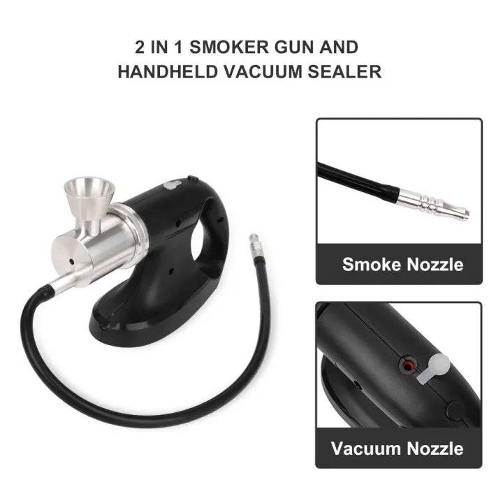 2 in 1 Professional Smoking Gun and Vacuum Sealer เครื่องรมควัน และ ซีลสูญญากาศ ขนาดพกพา