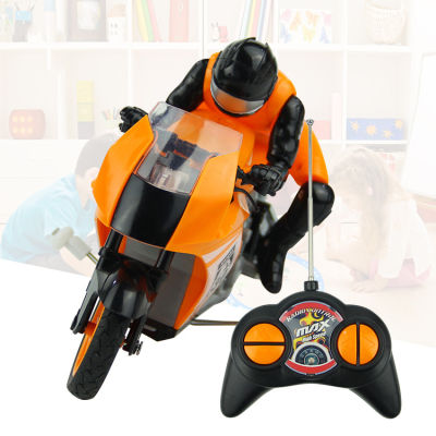 RC Motorcycle with Cool Light High Speed RC Motorbike Model Toys Remote Control Drift Motor Kids Toys for Gift