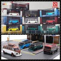 Im รุ่นที่กำหนดเอง1:64 Kombi รูปแบบกว้างแก้ไขรูปเด็กผู้ชายสีเหลืองสีขาว Bluet1โลหะผสมรถตู้จำลองคอลเลกชันโมเดลหุ่นยนต์ของเล่นเด็กผู้ชาย