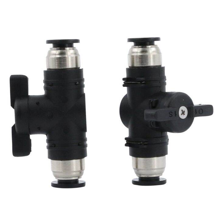 qdlj-buc4mm-6mm-8mm-10mm-12mm-pneumatic-push-in-quick-connector-hand-valve-hand-to-turn-pneumatic-switch-t-joint-2-way-flow-limiting