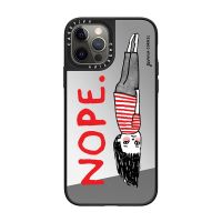 เคสโทรศัพท์มือถือกระจก กันกระแทก ลายเด็กผู้หญิง NOPE สําหรับ iPhone 15 Pro MAX 14 Plus 13 Mini 12 Promax 11 XR X XS MAX 7G 7 Plus SE2020