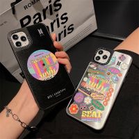 เคสกระจก BTS/CASETiFY Iphone 12 Pro MAX 11 Pro 8 7 Plus X XS Max XR 12 Mini,เคสกันกระแทกเคสฝาหลัง