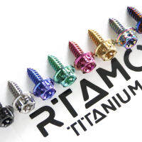 RTAMO | M5x15/20/25มม. Gr5ไททาเนียมอัลลอยด์ CNC ข้อมูลจำเพาะของการแข่งขันหัวดาวแบบเจาะ T25ทอร์คอลสำหรับสกรูเกลียวปล่อยทั่วไปที่วางจำหน่าย1ชิ้น