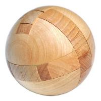 Wooden Puzzle Ball Brain Teasers Toy Intelligence Game Sphere Puzzles For Adults/Kids